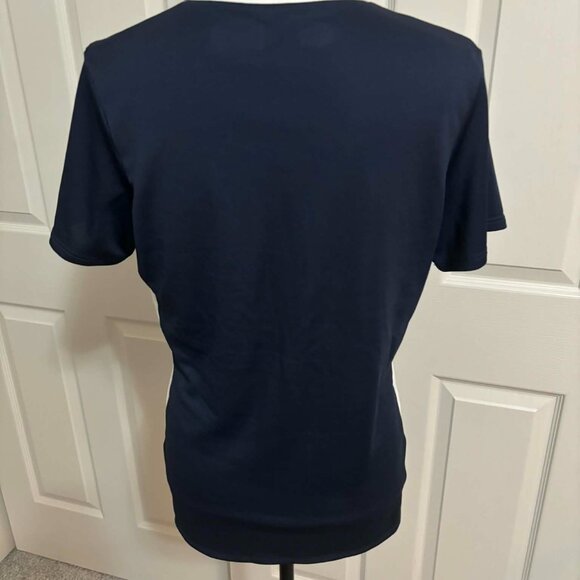 Women's Semi-Fitted Heat Gear Navy Blue with White Accents - Picture 3 of 4